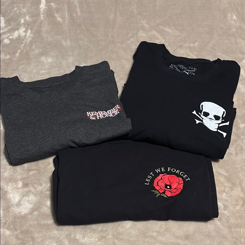 Grunt Style Black and Gray Short Sleeve Tees Edgy Graphic Designs